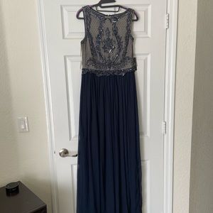 Adrianna Papell Navy Formal Dress